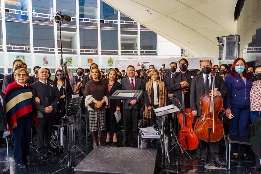 Julio Menchaca lleva al Senado la Orquesta Sinfónica de Hidalgo