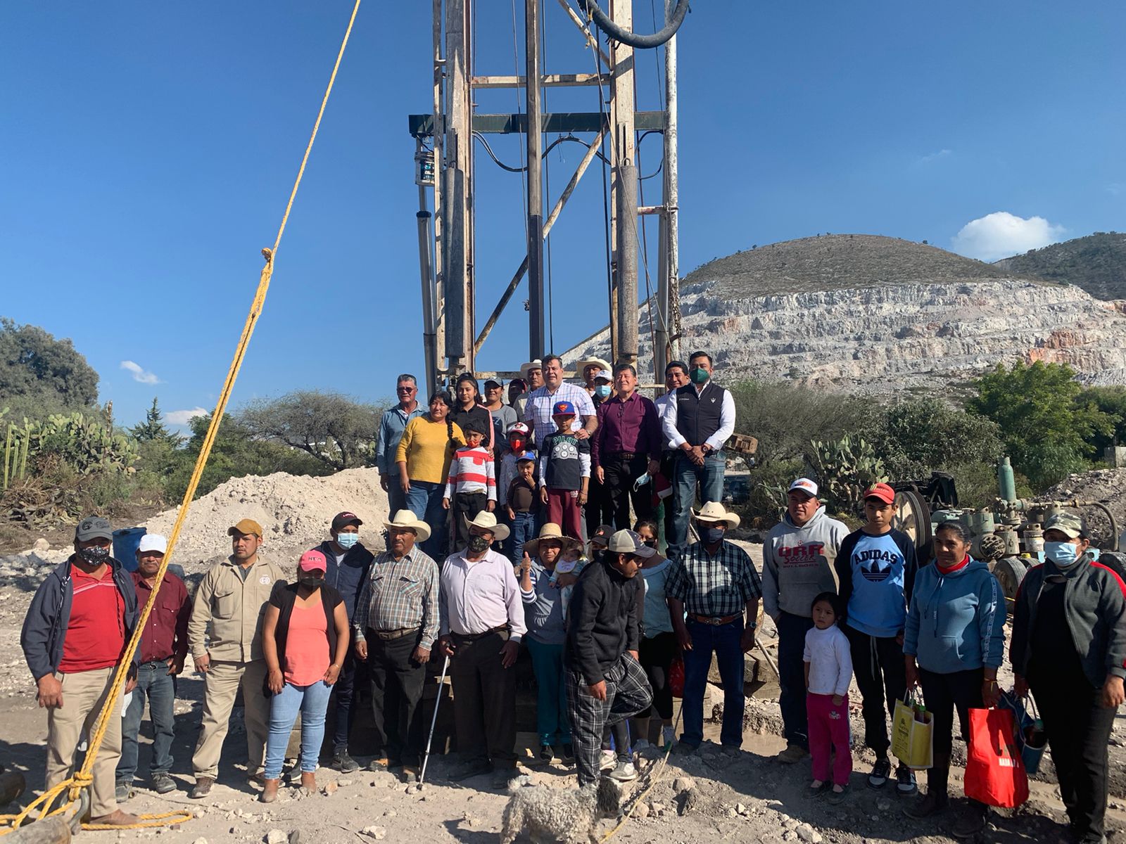 Inician perforación de pozo para abastecer de agua potable en Hacienda Vieja