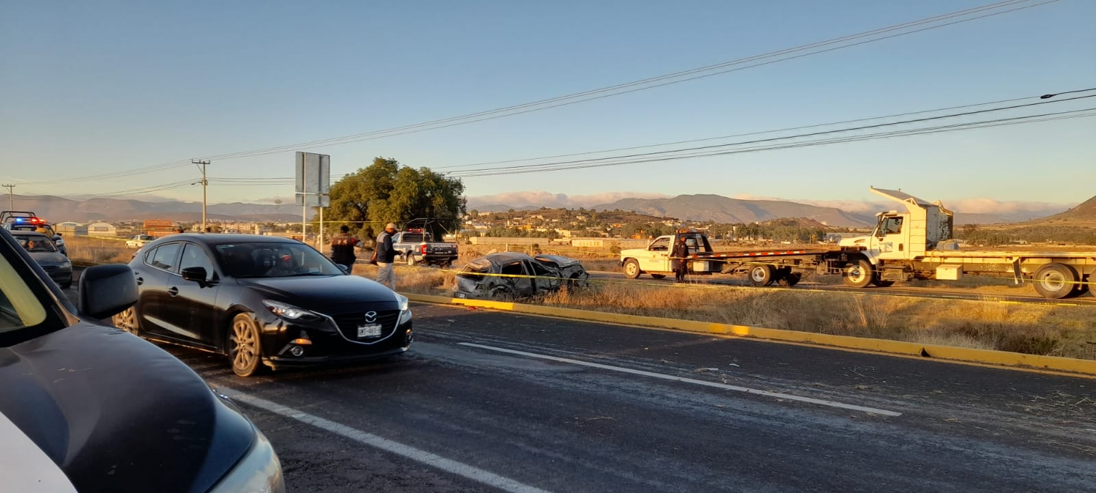 Peligran peatones y conductores en la Pachuca-Sahagún