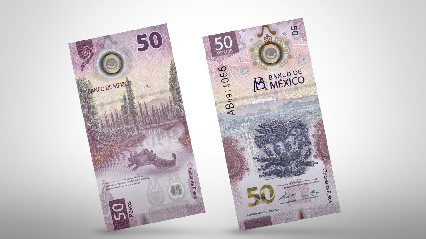 Nuevo billete de 50 pesos gana premio por mejor diseño