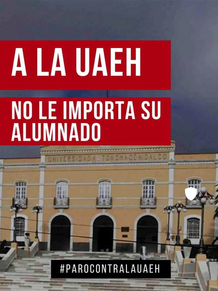 Comunidad estudiantil de la UAEH convoca a paro para exigir clases presenciales