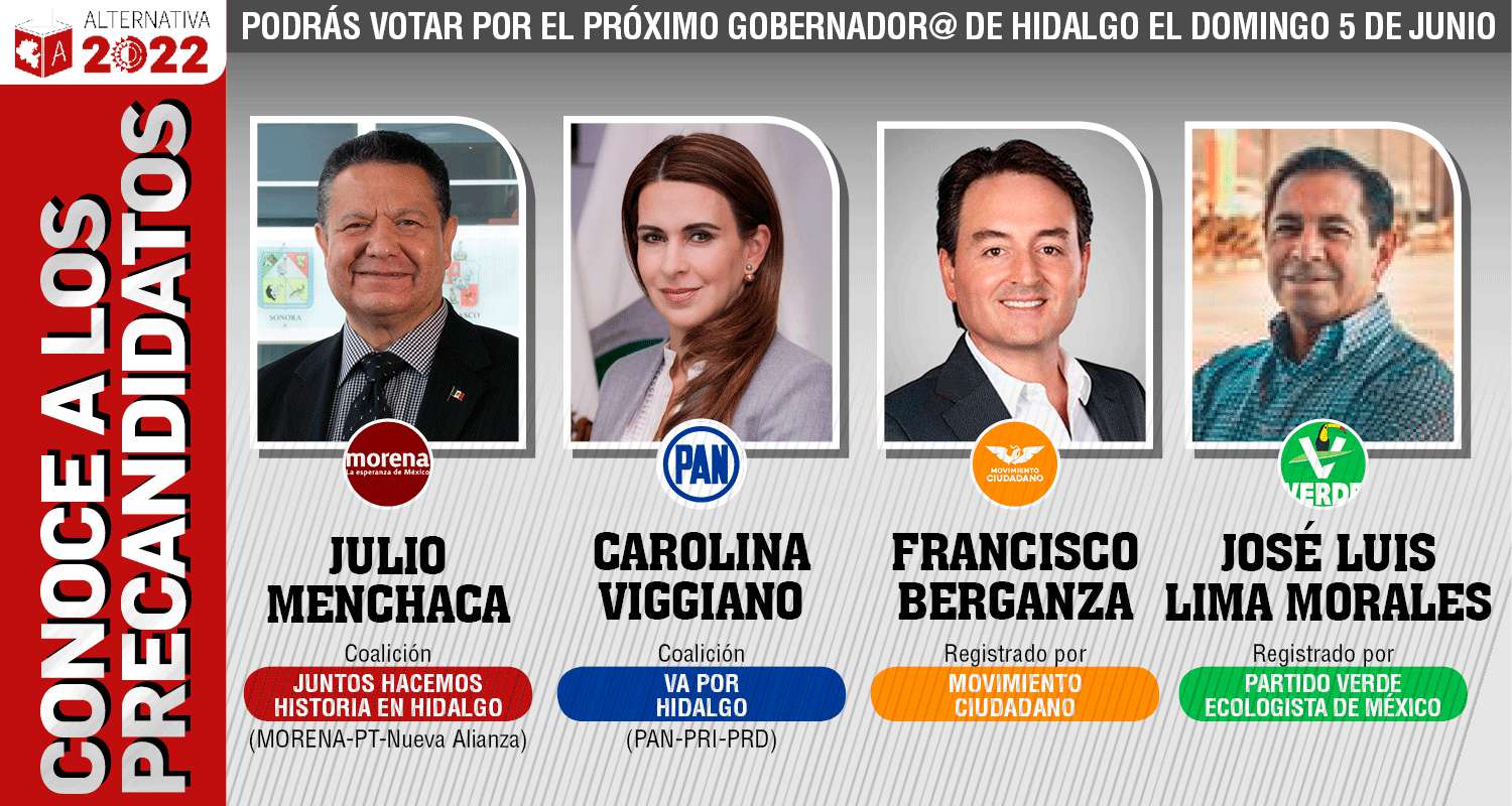 Conoce a los precandidatos a gobernador de Hidalgo; esperan aprobación del IEEH