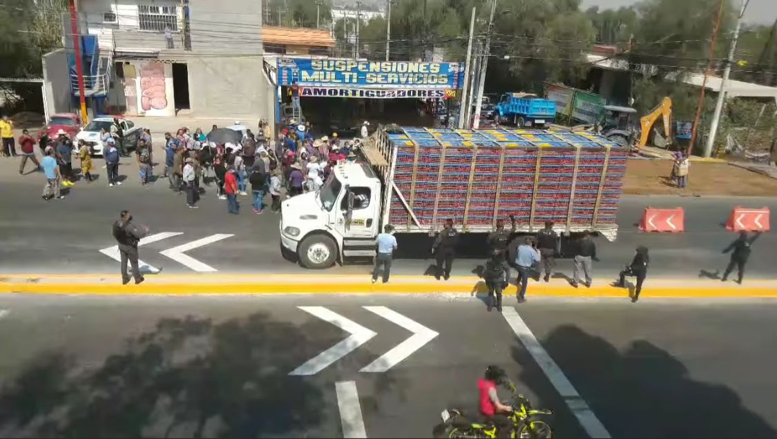 Liberan carretera libre México-Pachuca tras bloqueo