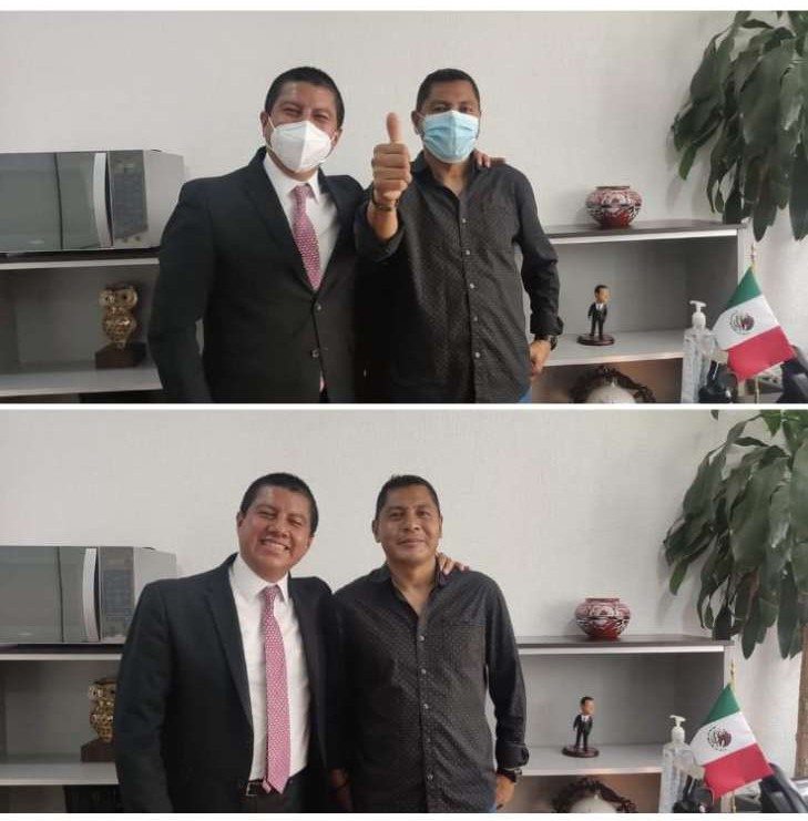 Magistrado electoral se toma foto con su “doble” que asistió a evento de Morena