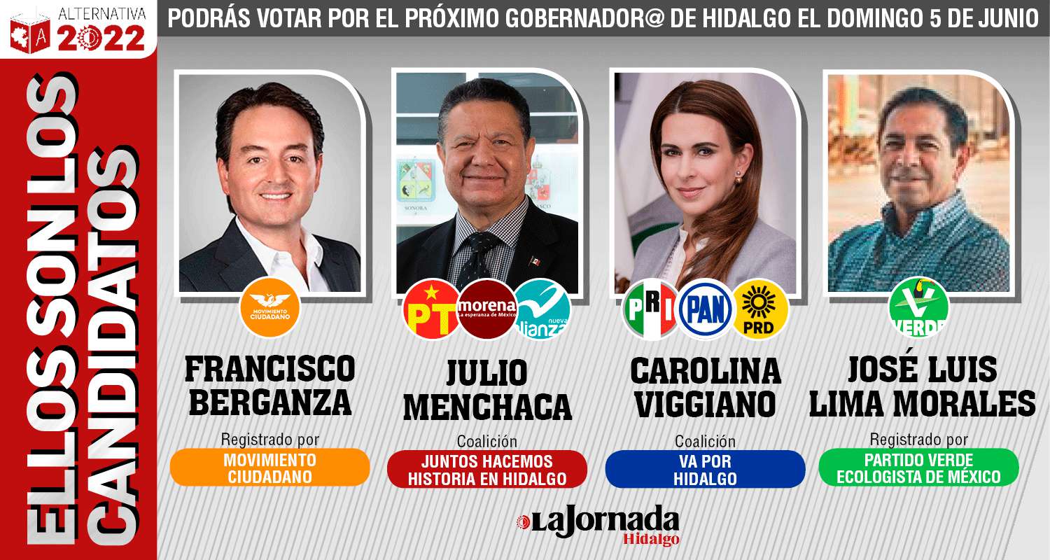 Aprueba IEEH cuatro candidaturas a la gubernatura de Hidalgo