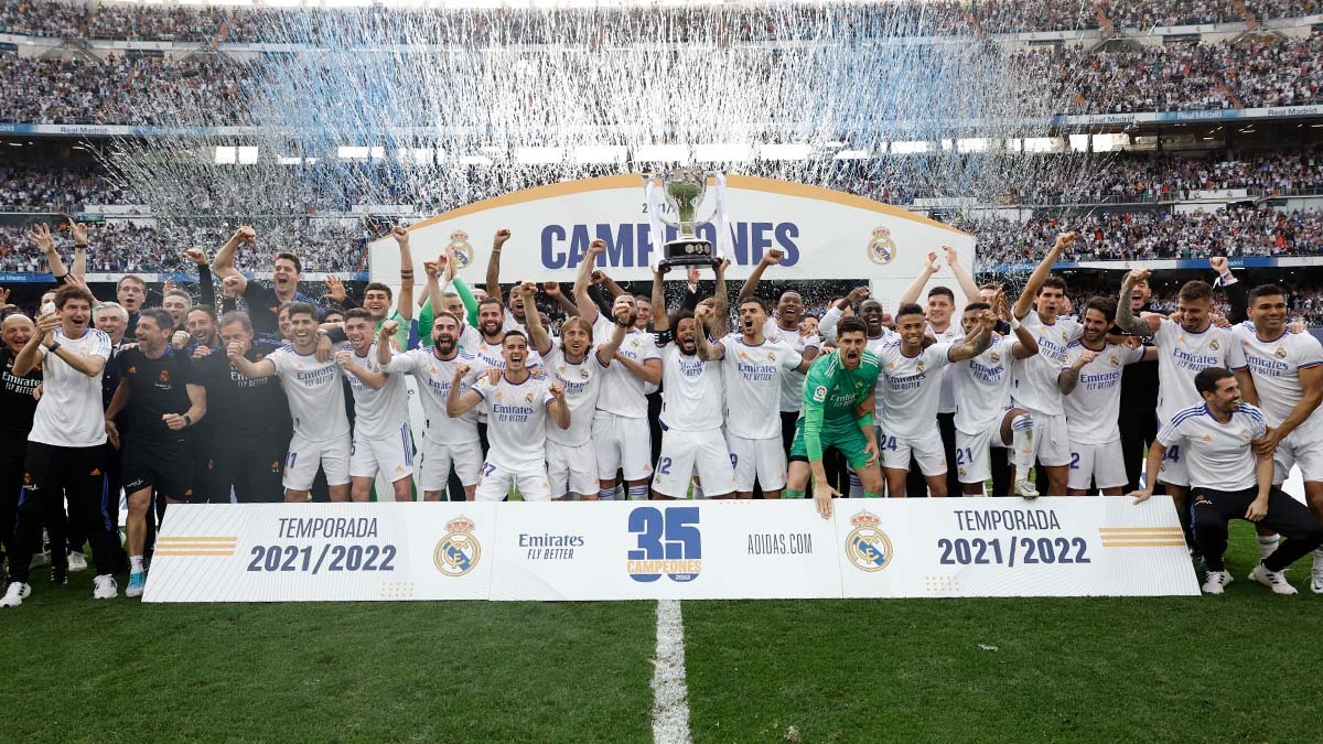 Real Madrid conquista su 35º título en la liga española