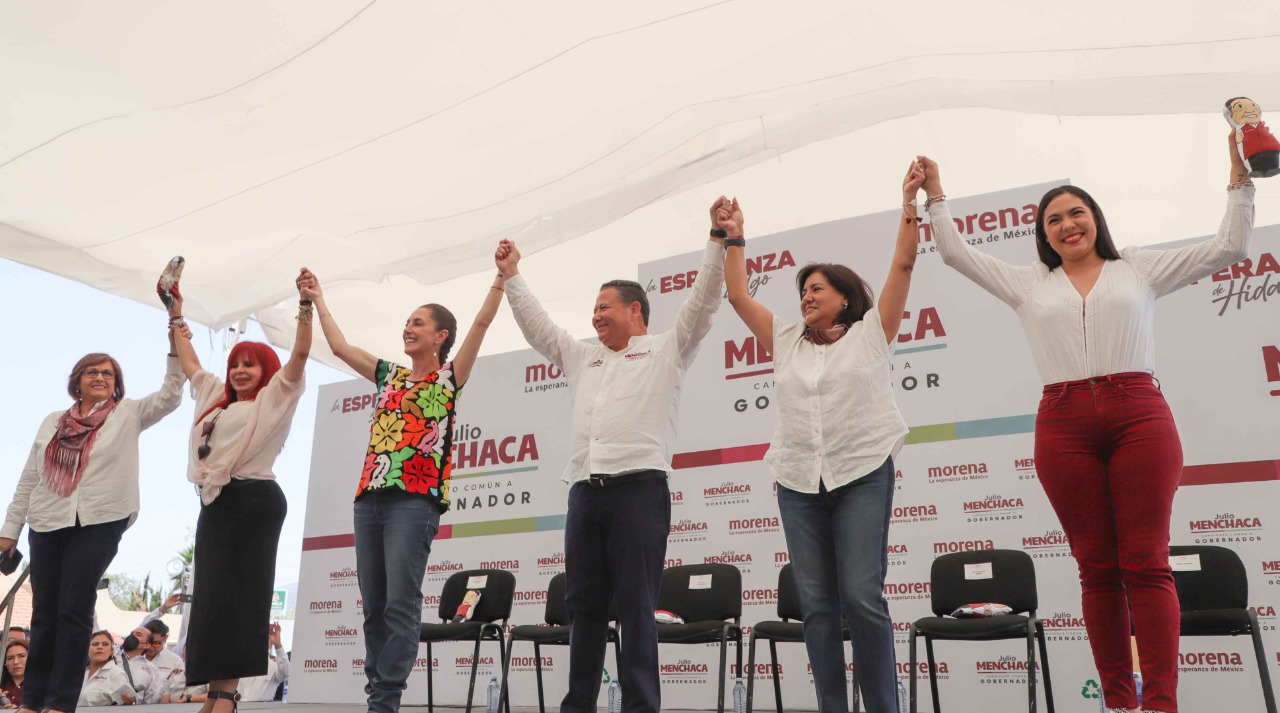 Julio Menchaca es el candidato de las mujeres, asegura la jefa de gobierno Claudia Sheinbaum