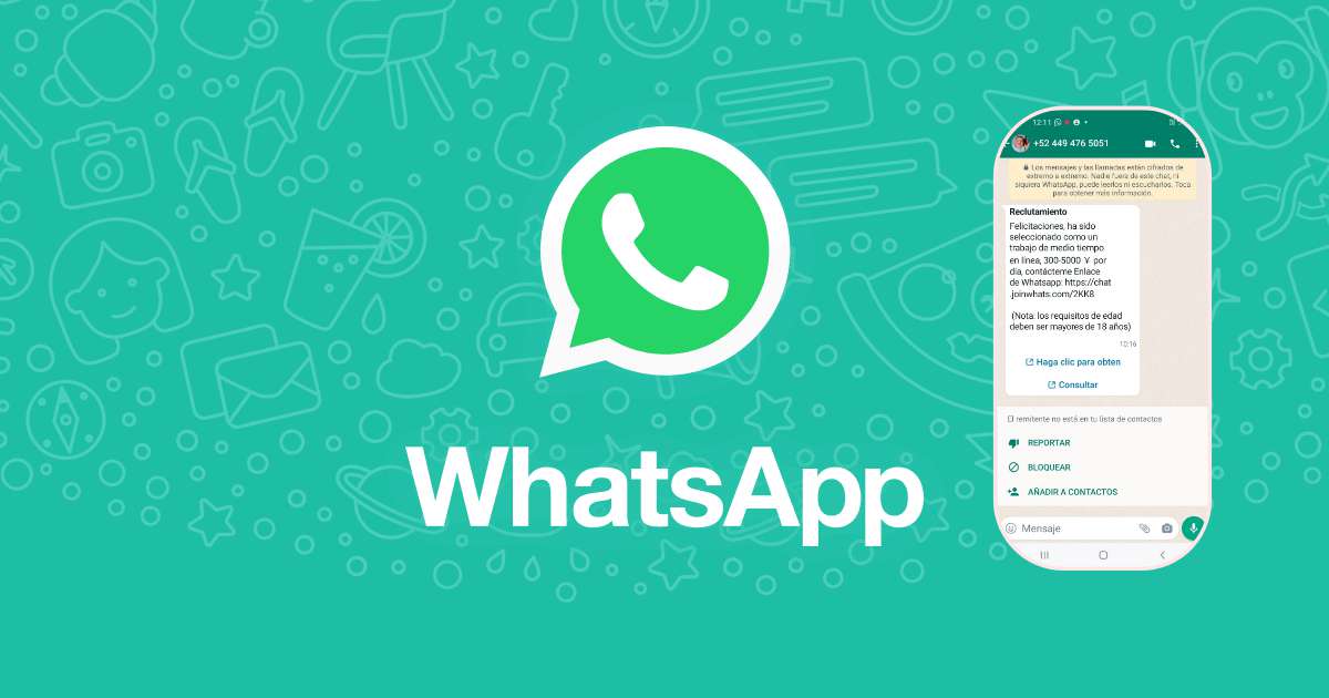 WhatsApp: alertan de fraude y estafa con ofertas de empleo