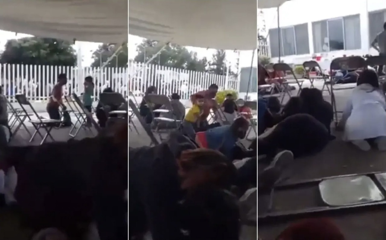 Videos | Así vivieron la balacera en centro de vacunación covid para niños en Puebla