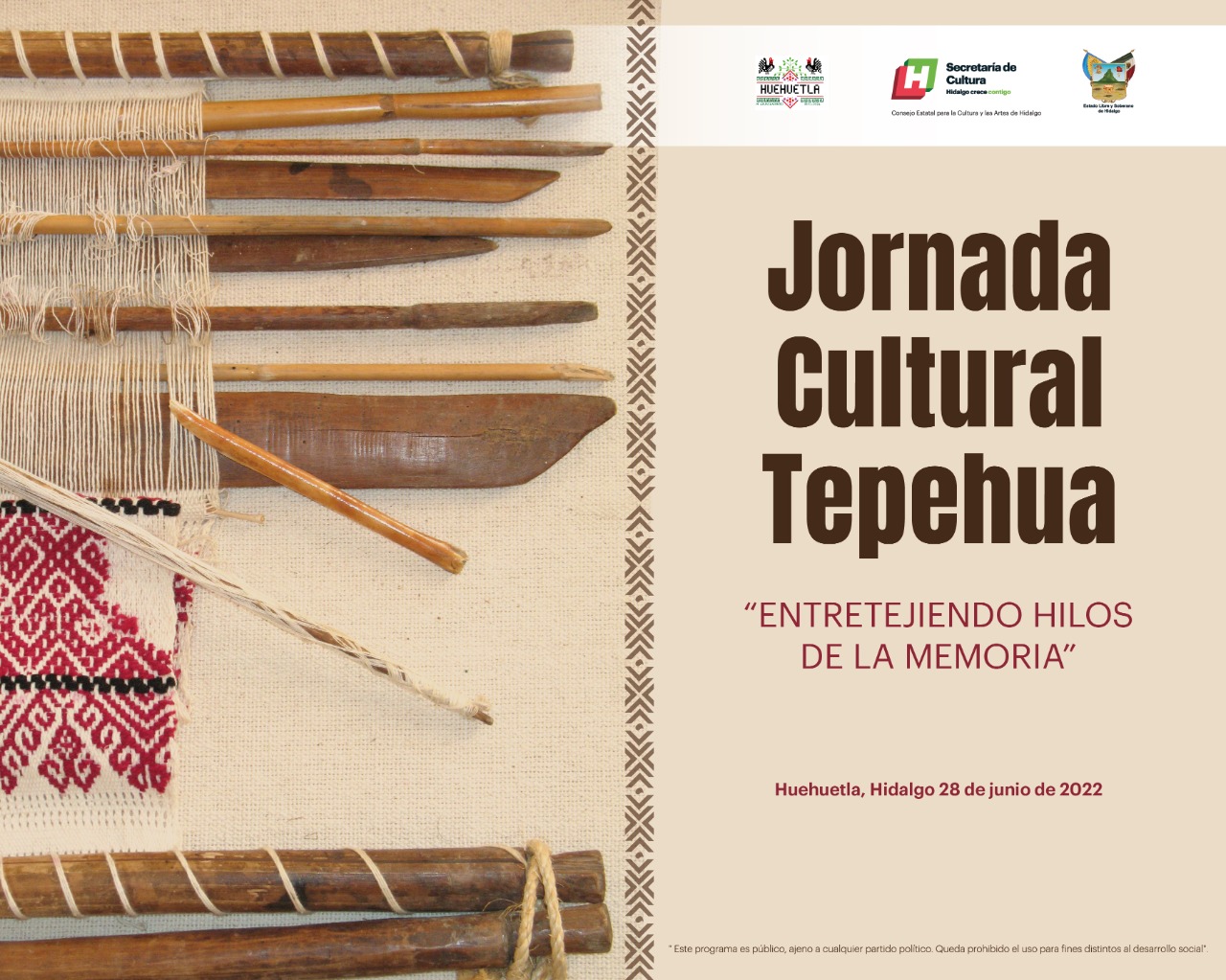 Realizan jornada cultural tepehua “Entretejiendo hilos de la memoria”