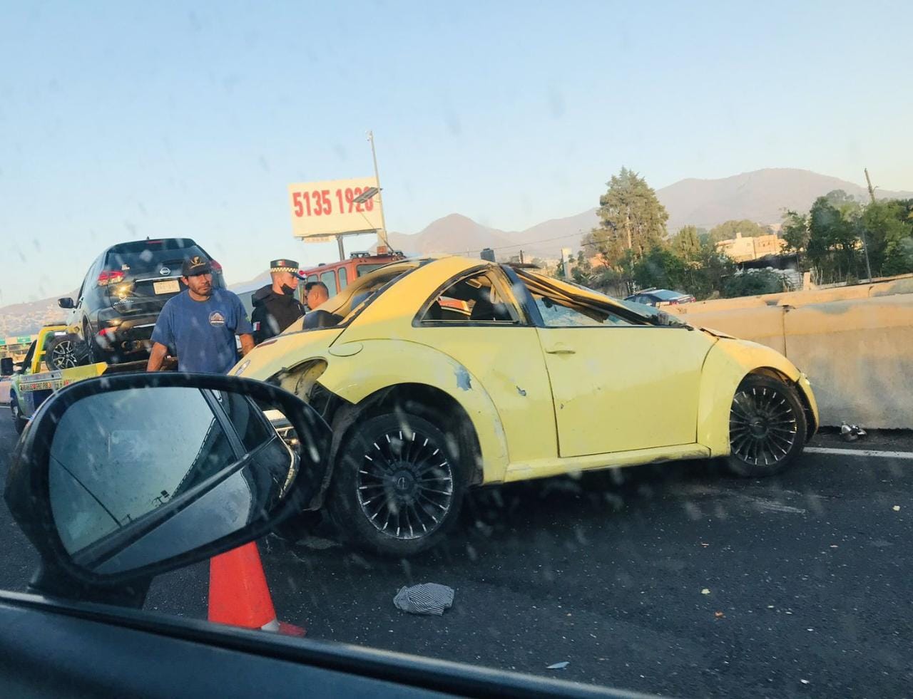 Accidente sobre la autopista México-Pachuca deja una persona sin vida