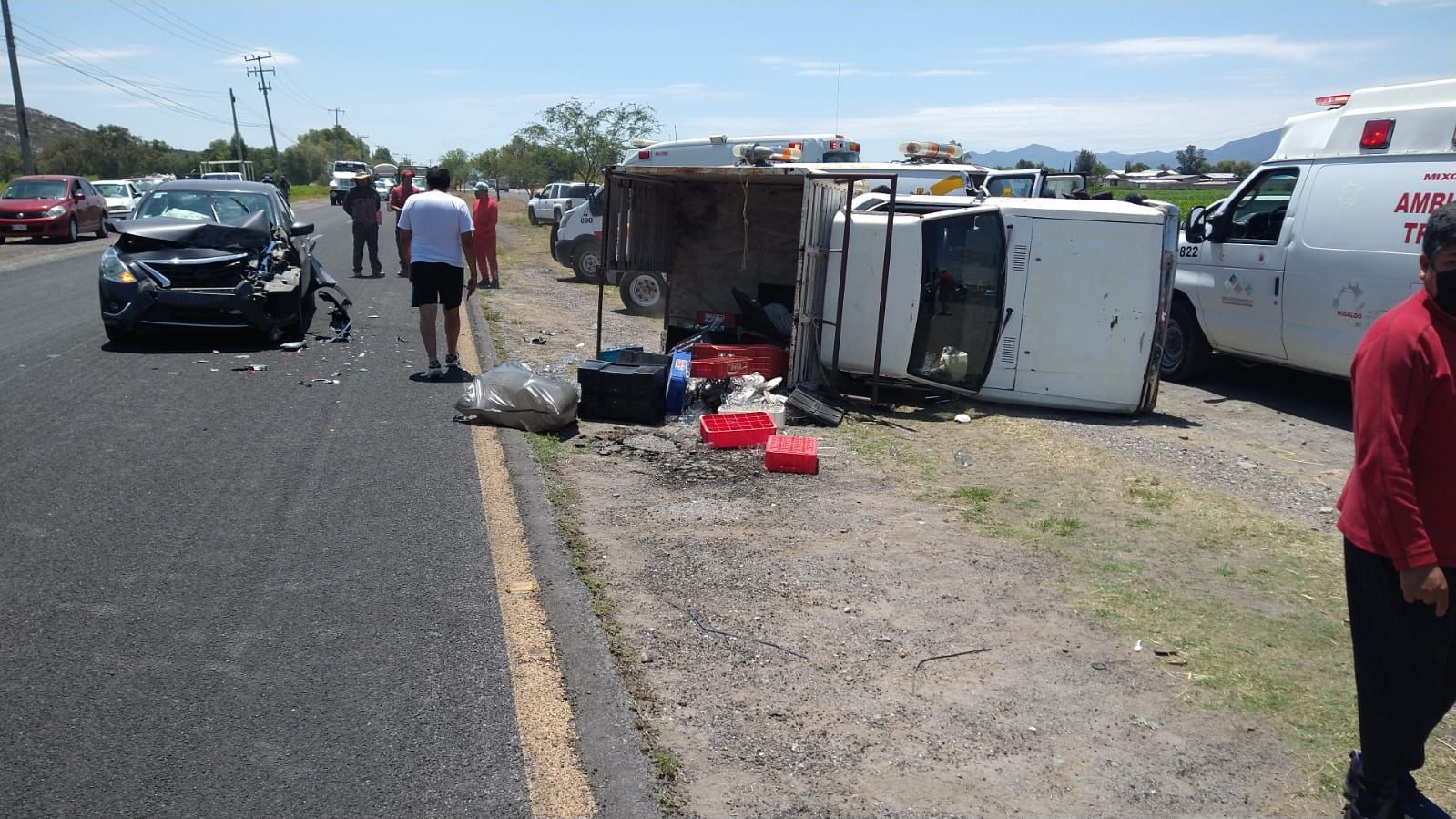 Accidente en la carretera Progreso-Francisco I. Madero deja varios heridos