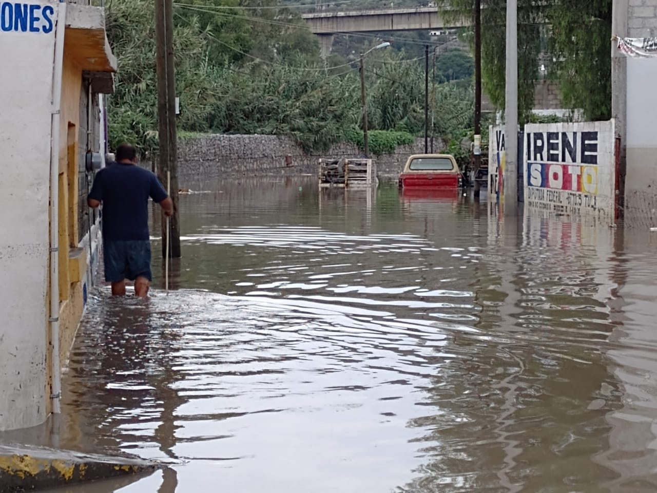 Conagua presenta plan de emergencia por inundación del Río Tula