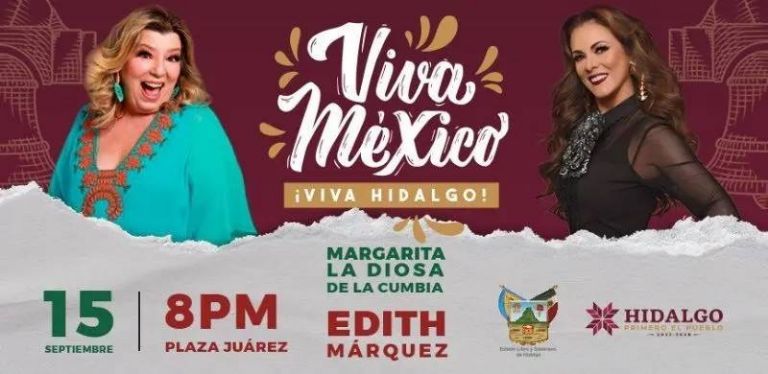 Grito de Independencia Pachuca 2022: se presentará Margarita la Diosa de la Cumbia