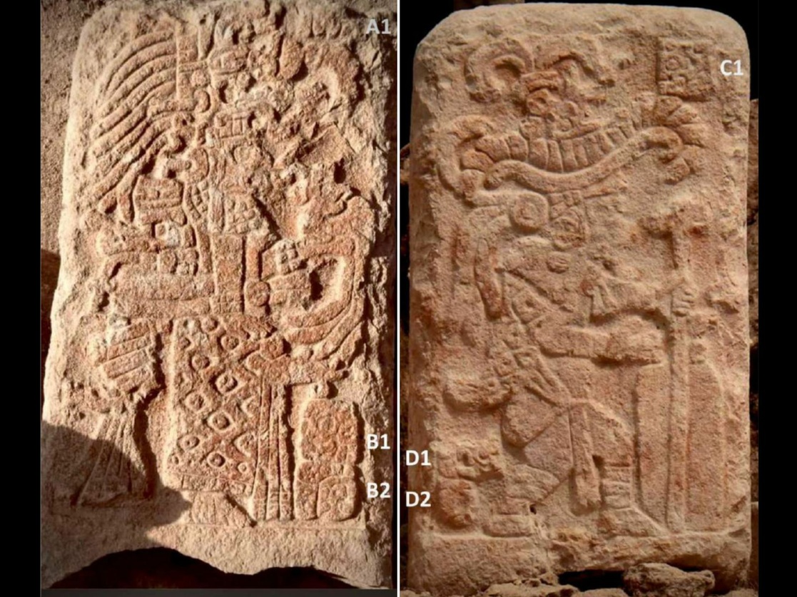 Hallan estatua dual de dioses mayas en excavaciones del Tren Maya