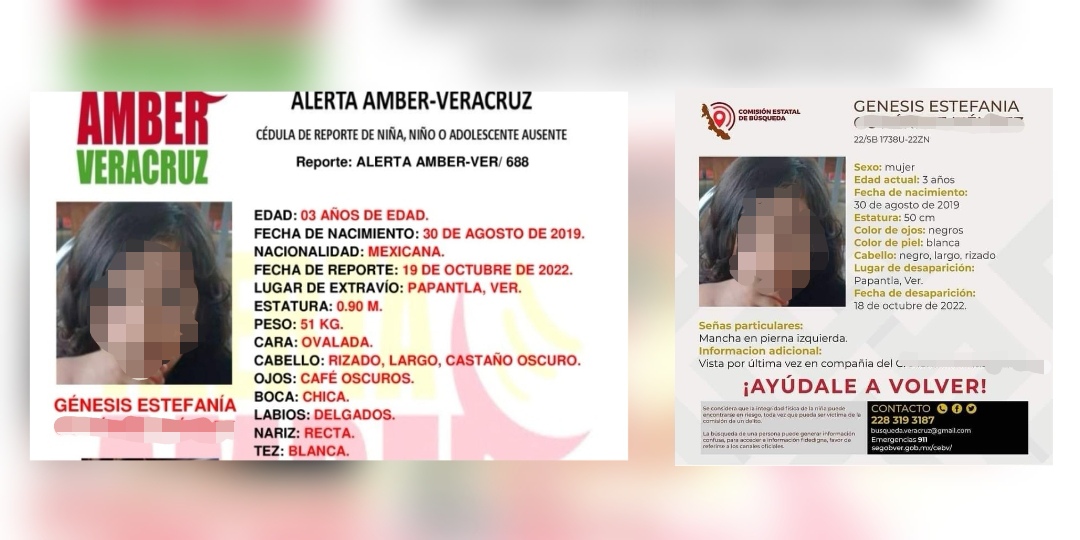 Recuperan a niña veracruzana en Huejutla