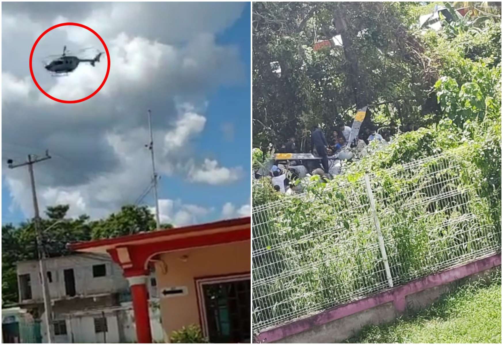 VIDEO | Momento exacto en el que se desploma helicóptero en Tabasco