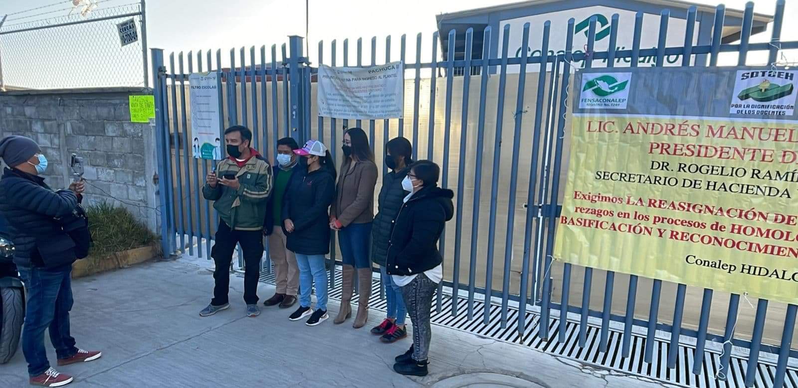 Profesores de Conalep en Pachuca se suman a paro nacional