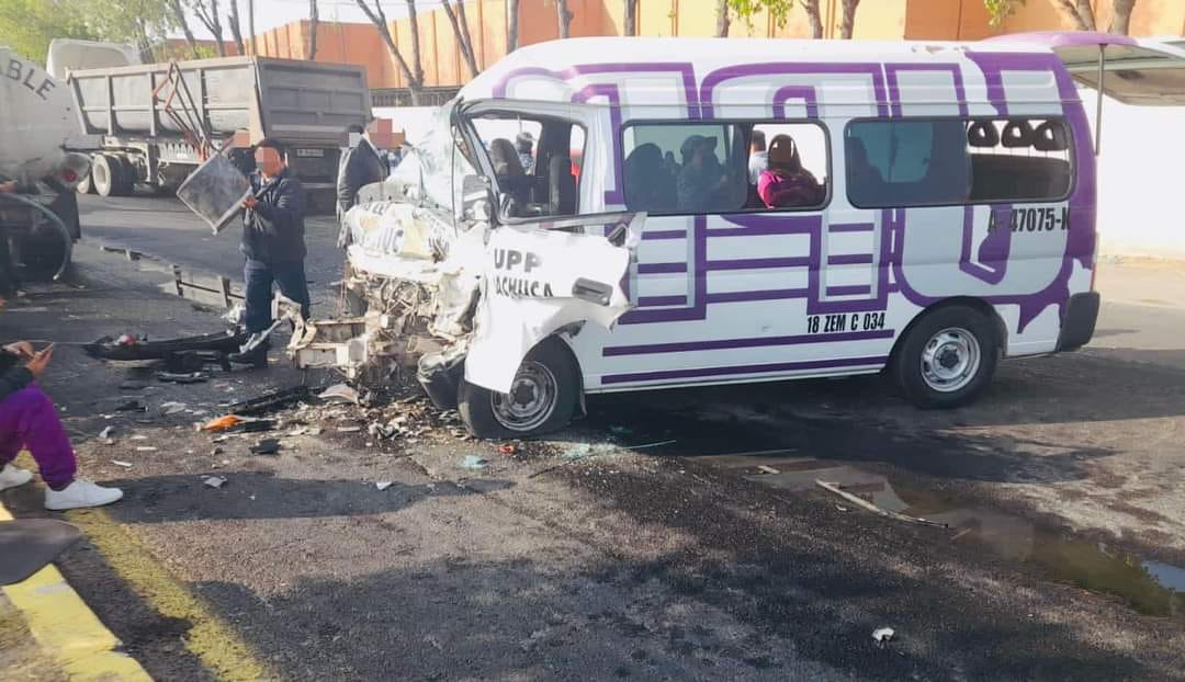 Accidente en la Pachuca-Sahagún: estudiantes de la UPP entre los lesionados