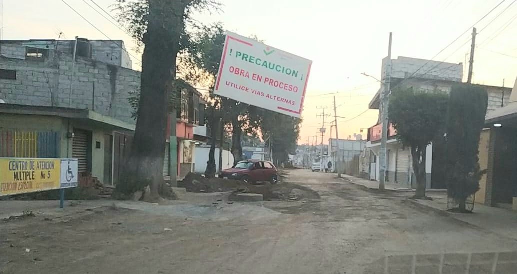 Tulancingo abandona obra y deja sin agua a varias colonias