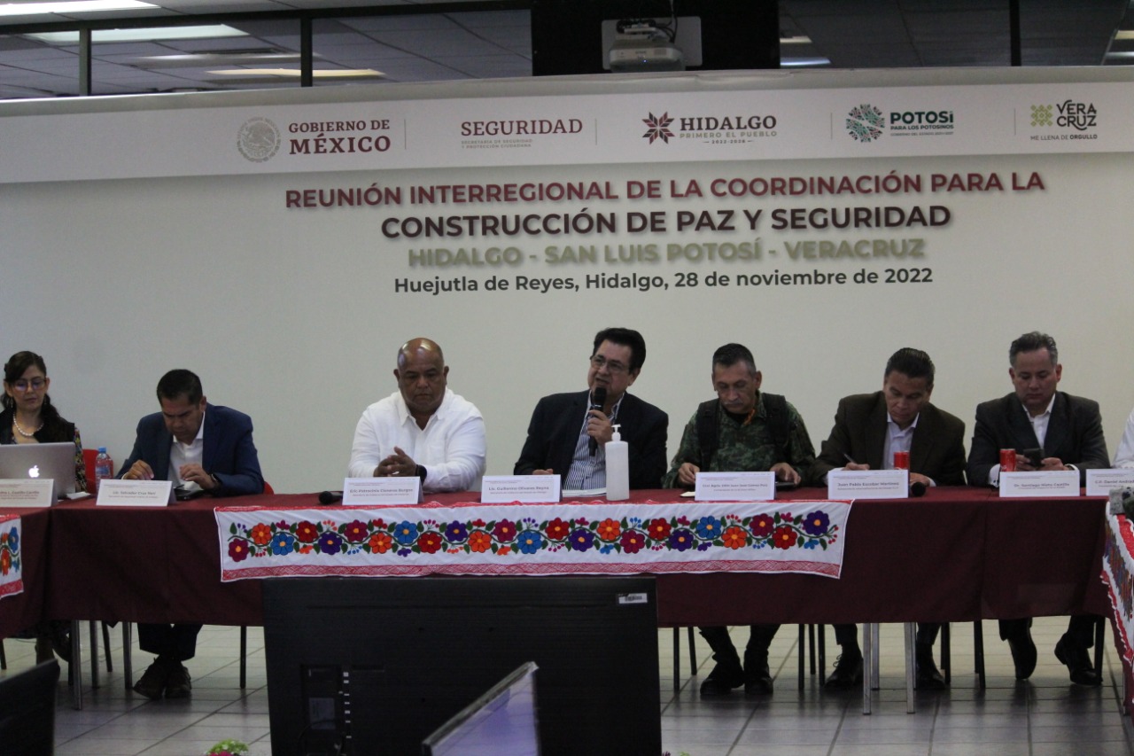 Hidalgo, Veracruz y San Luis Potosí coordinan acciones de seguridad