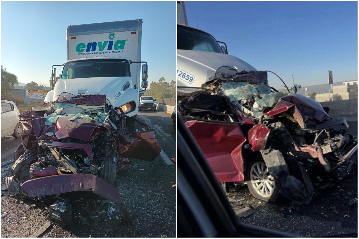 Accidente en la México-Pachuca deja dos muertos