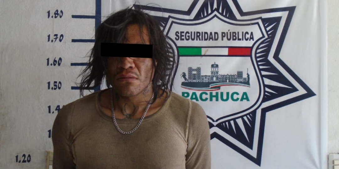 ¡Otra vez! Detienen a sujeto por golpear a una mujer en el centro de Pachuca