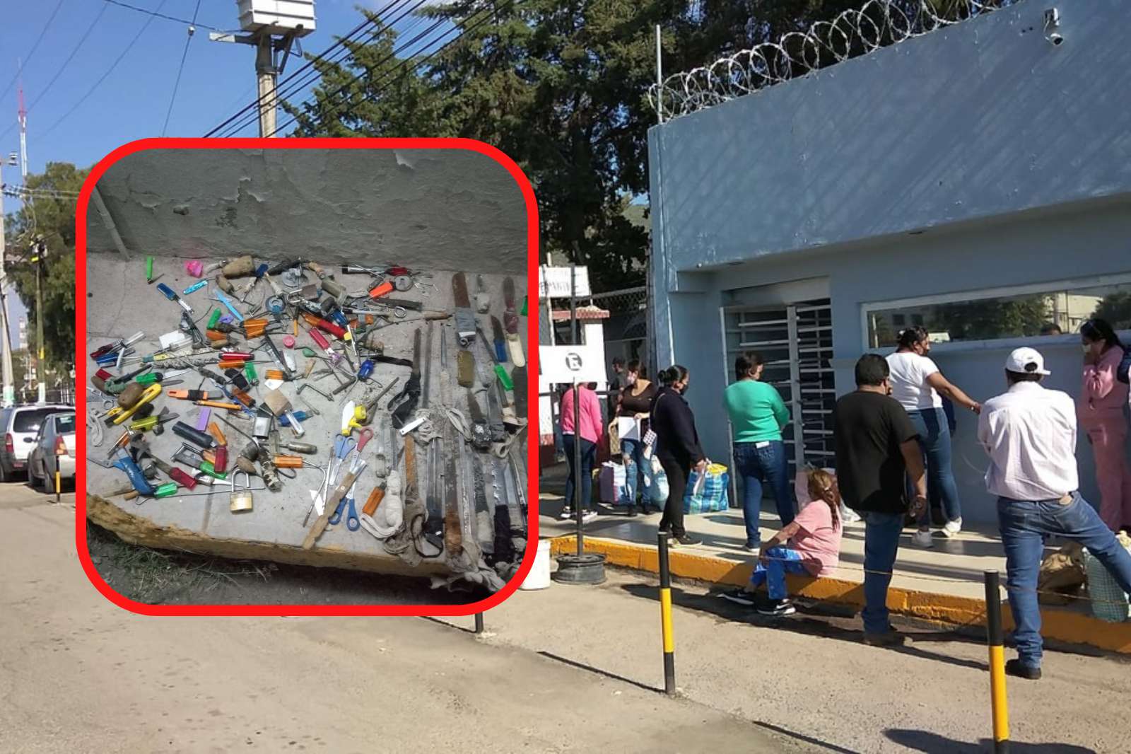 Decomisan más de 200 armas blancas en Cereso de Pachuca 