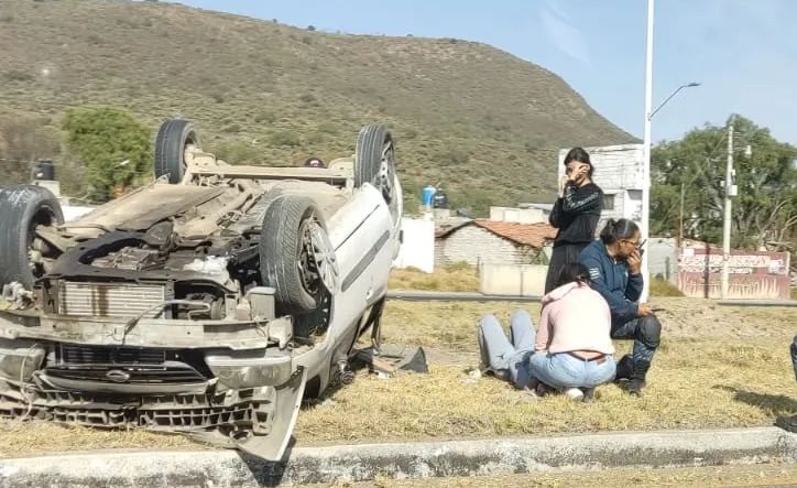 Accidente en la Pachuca-Sahagún deja 3 lesionados