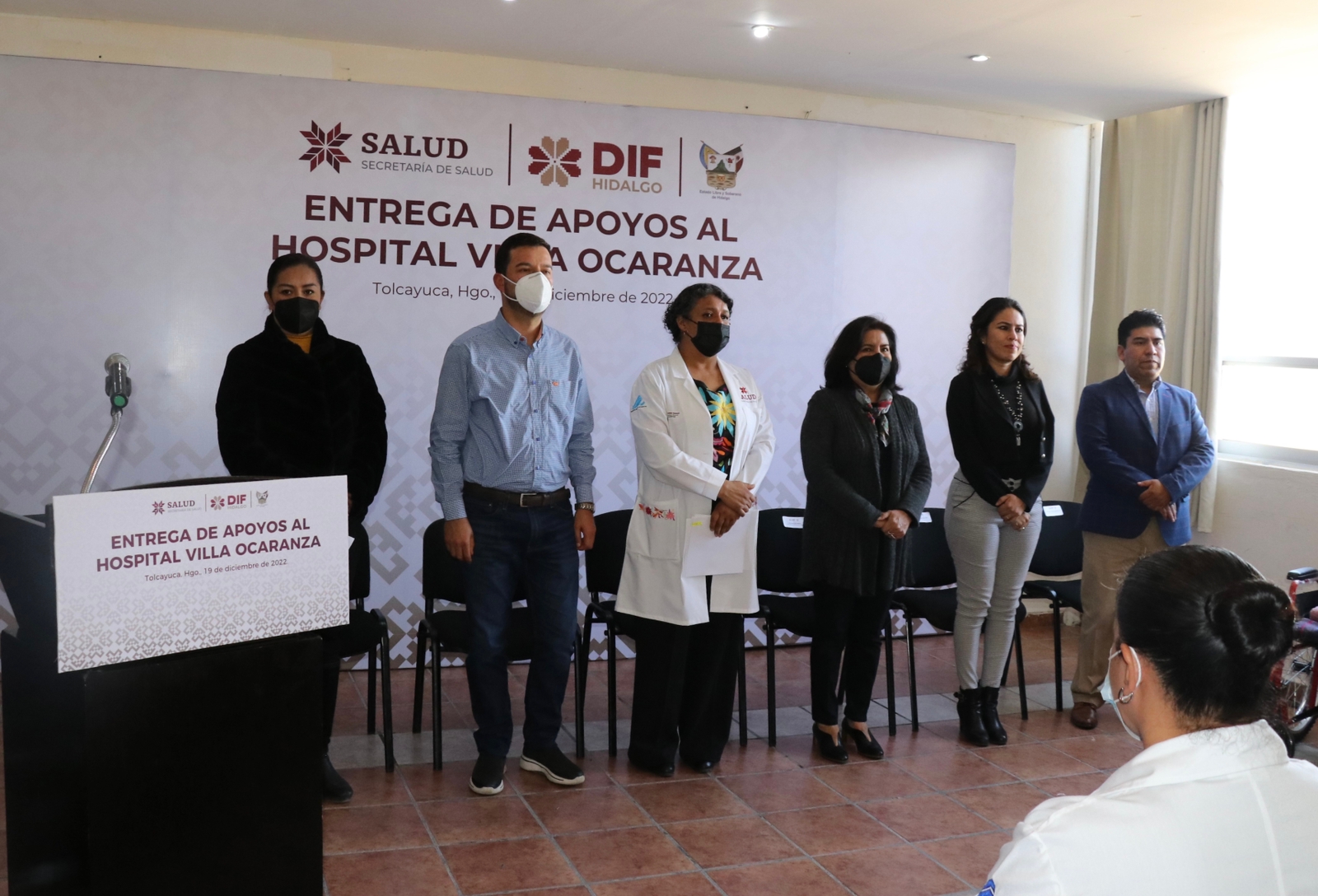 Visita Edda Vite a pacientes en Villa Ocaranza