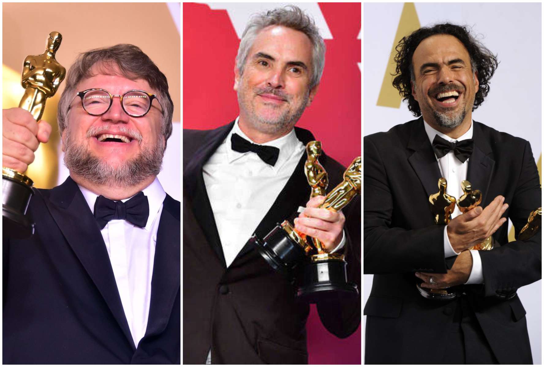 ¡Orgullo mexicano! Del Toro, Cuarón e Iñárritu son nominados al Óscar