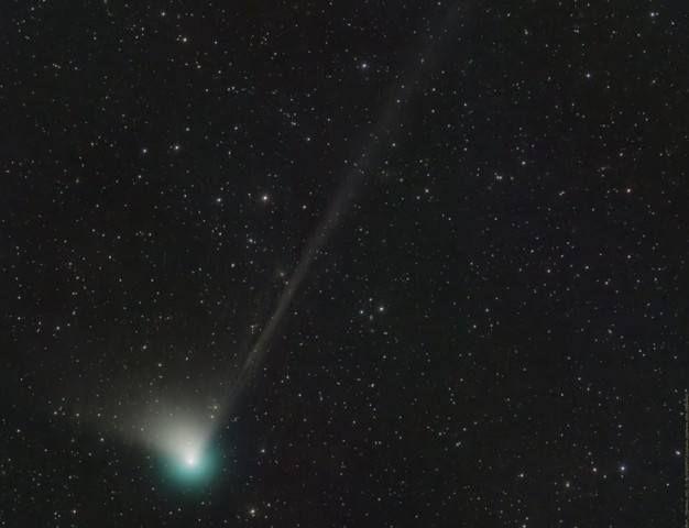 Cometa verde se acerca por primera vez en 50 mil años