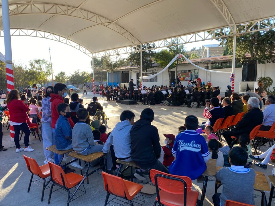 Banda Sinfónica de Hidalgo se presentó en La Raza, Pachuca