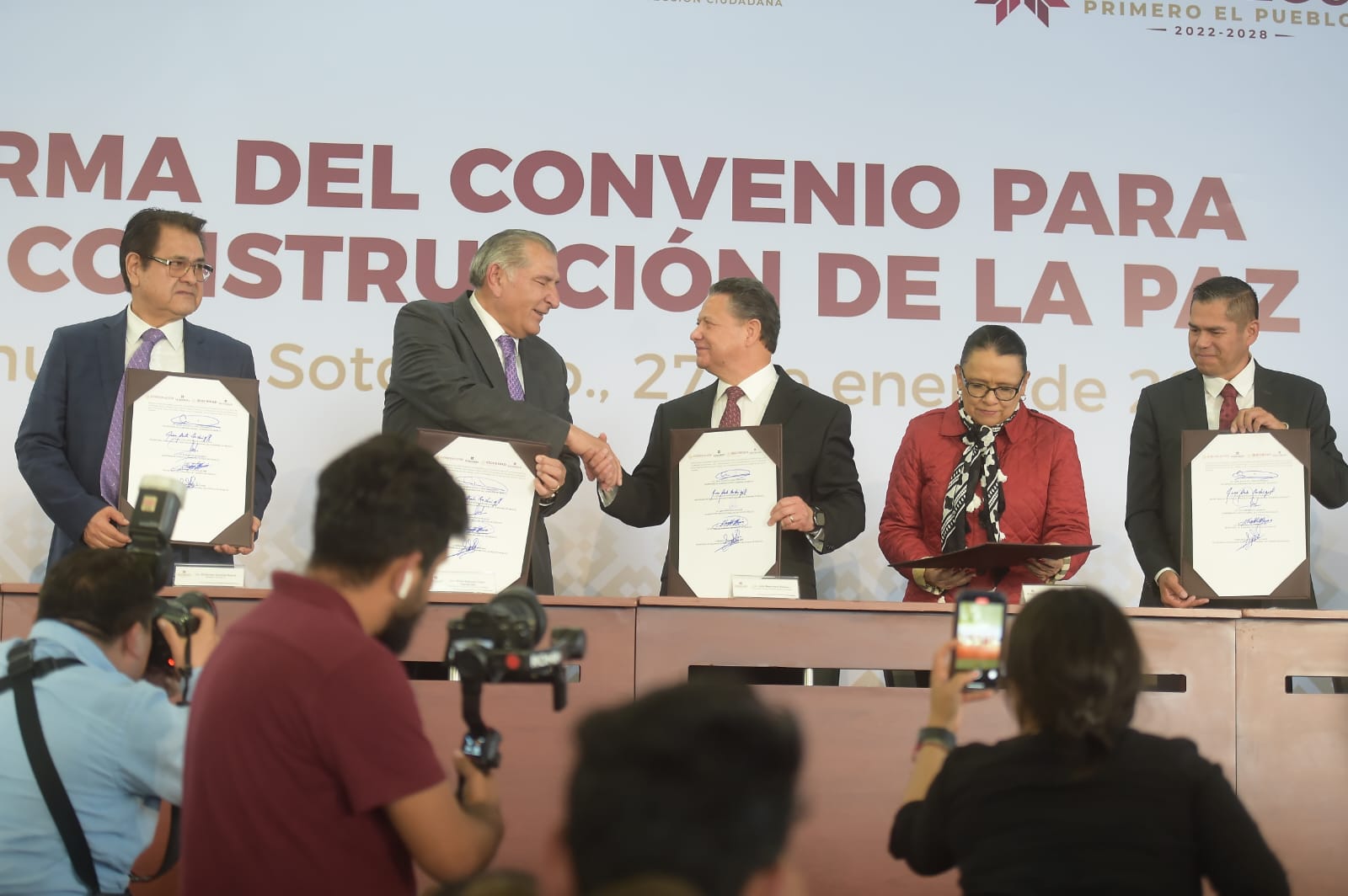 Gobierno de México e Hidalgo firman convenio para la construcción de la paz