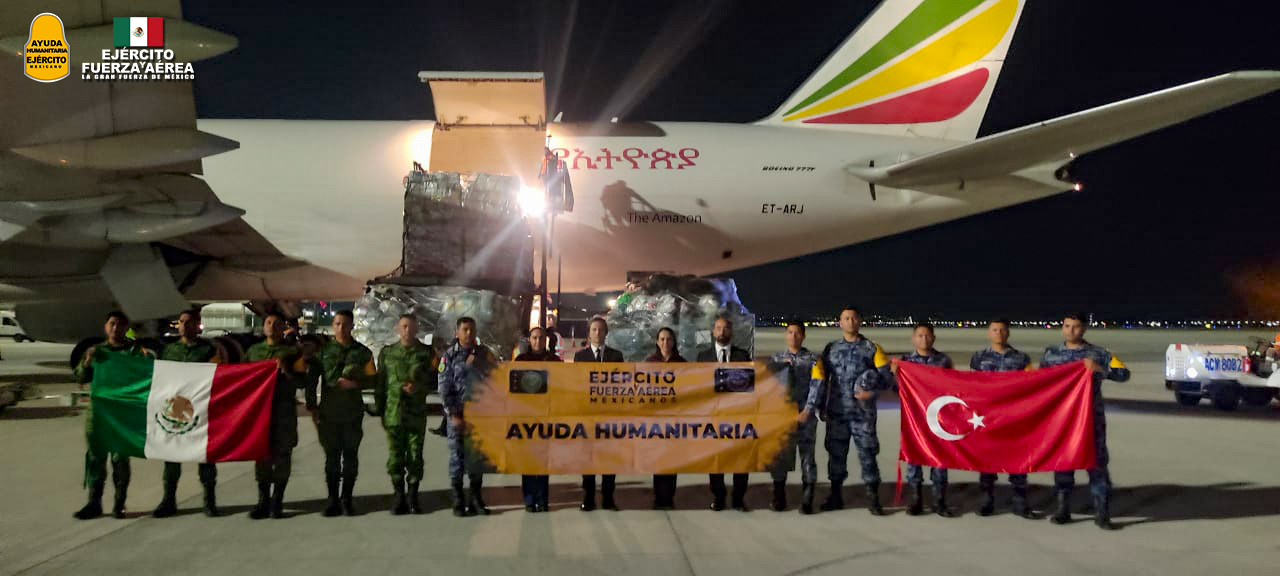 Parte avión desde al AIFA con ayuda humanitaria para Turquía