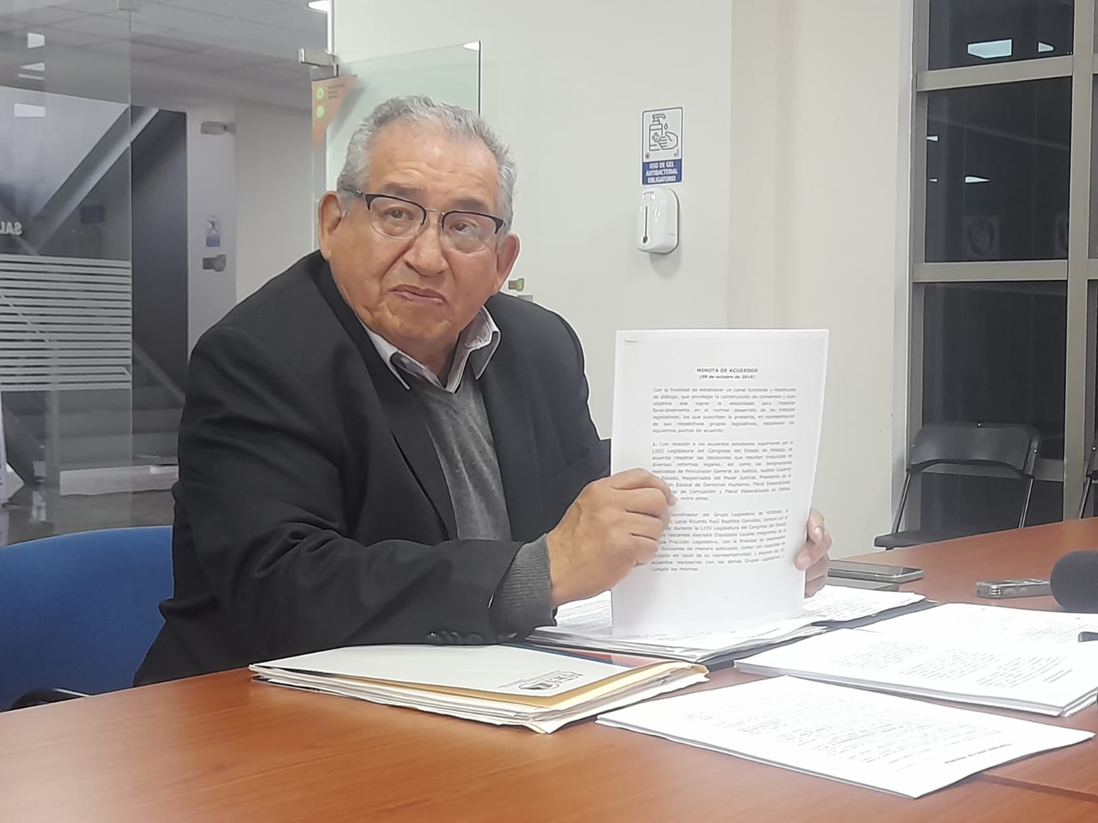 Pasada administración firmó un acuerdo para no tocar al titular de la ASEH: Baptista