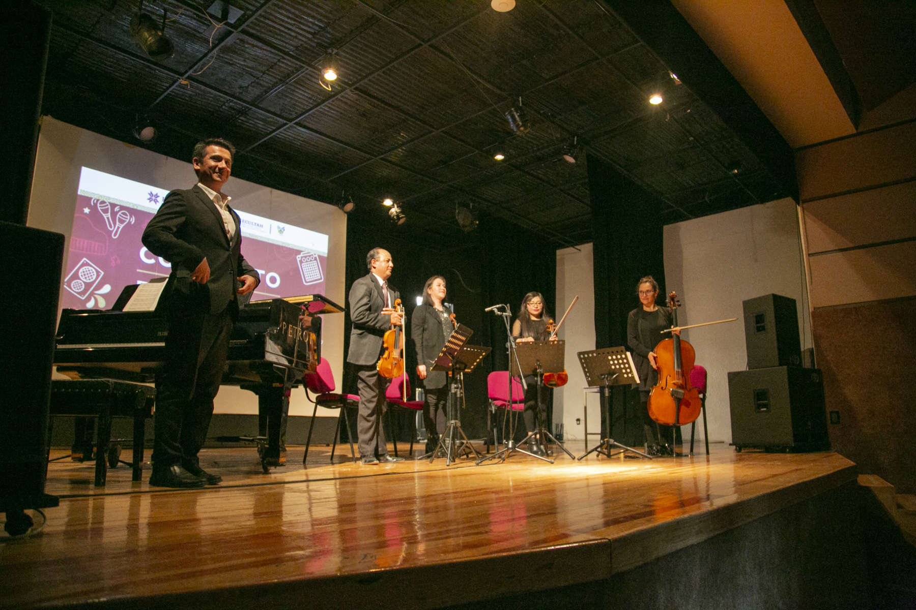 Realizan concierto de bienvenida en el Centro de las Artes