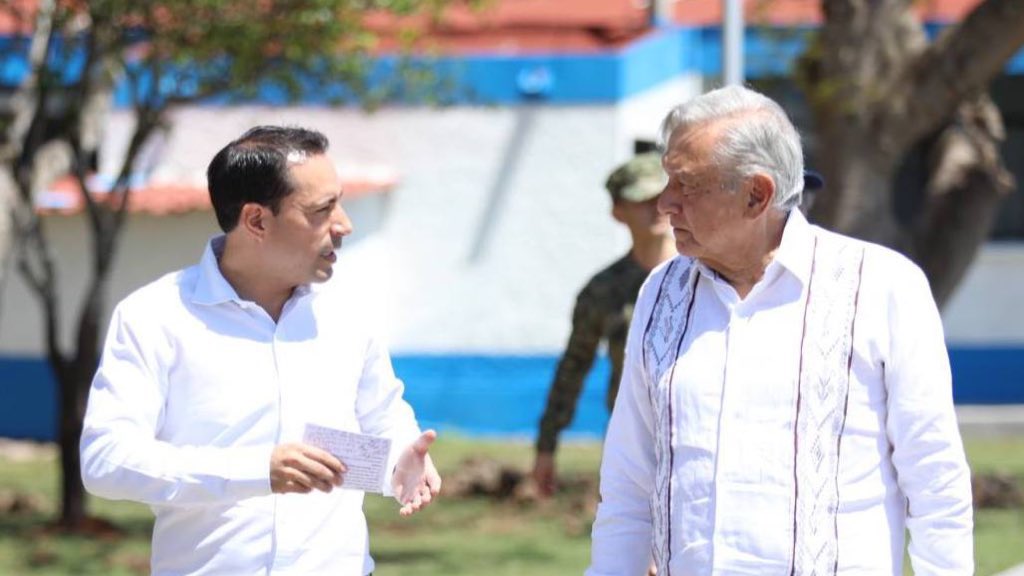 AMLO continúa supervisión de obras del Tren Maya en Yucatán