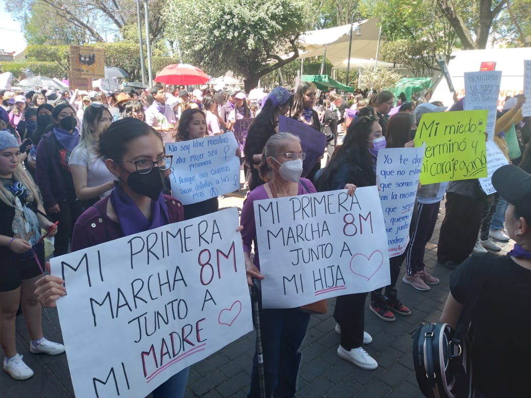 En Tulancingo gritaron “Justicia por Lupita”, en la marcha del 8M