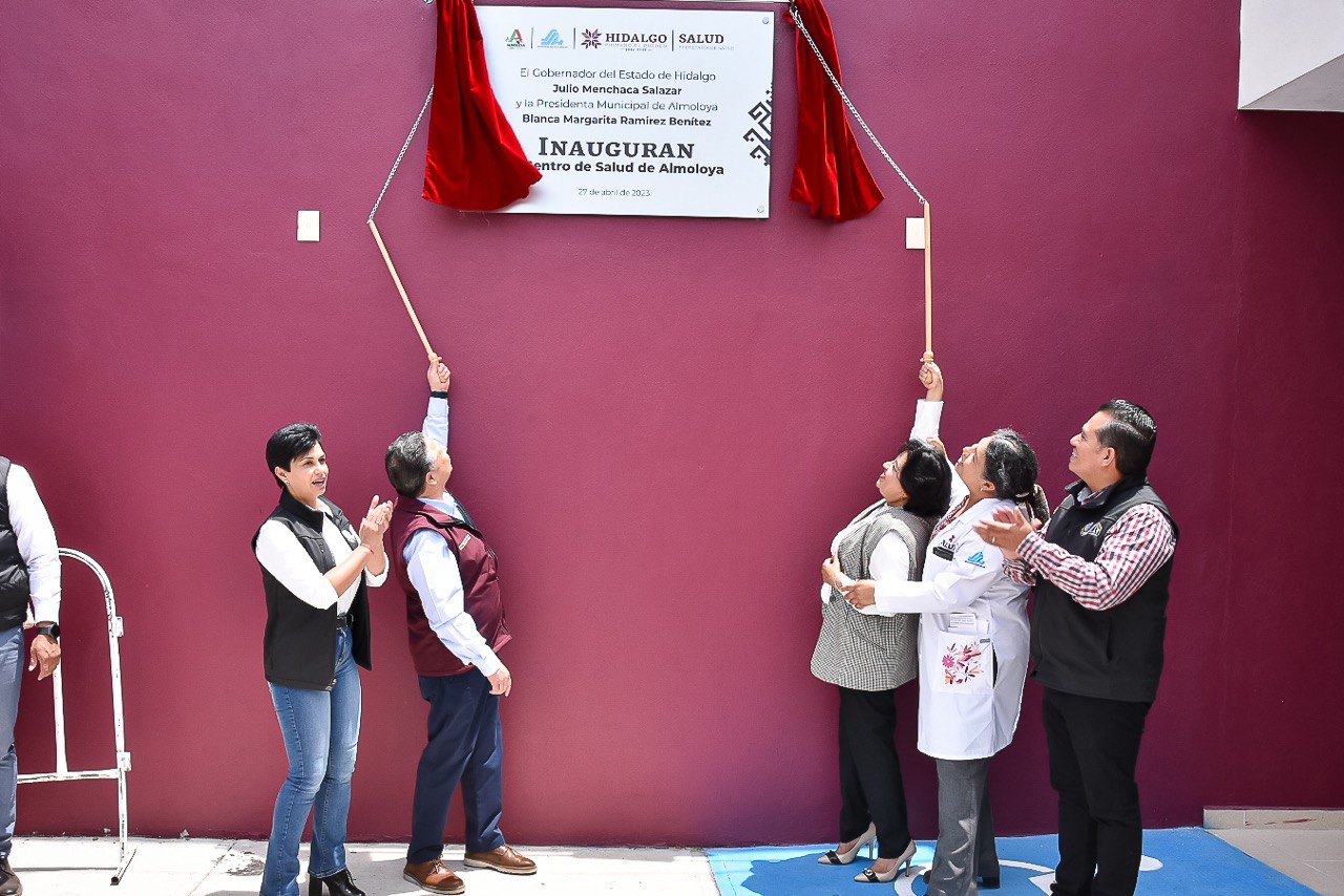 Julio Menchaca inaugura centro de Salud en Almoloya