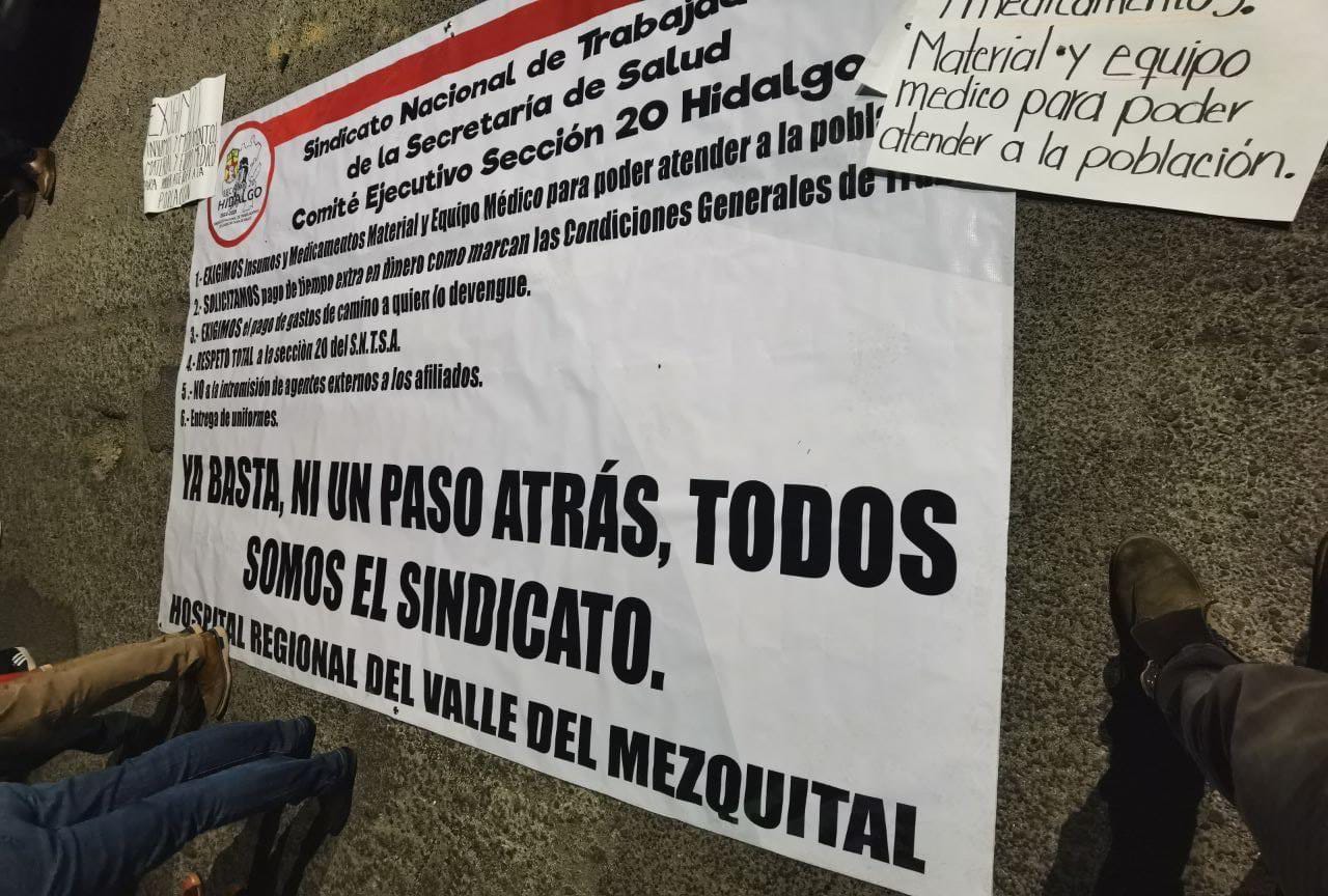 En dos semanas responderán a peticiones de sindicalizados de Salud en Hidalgo