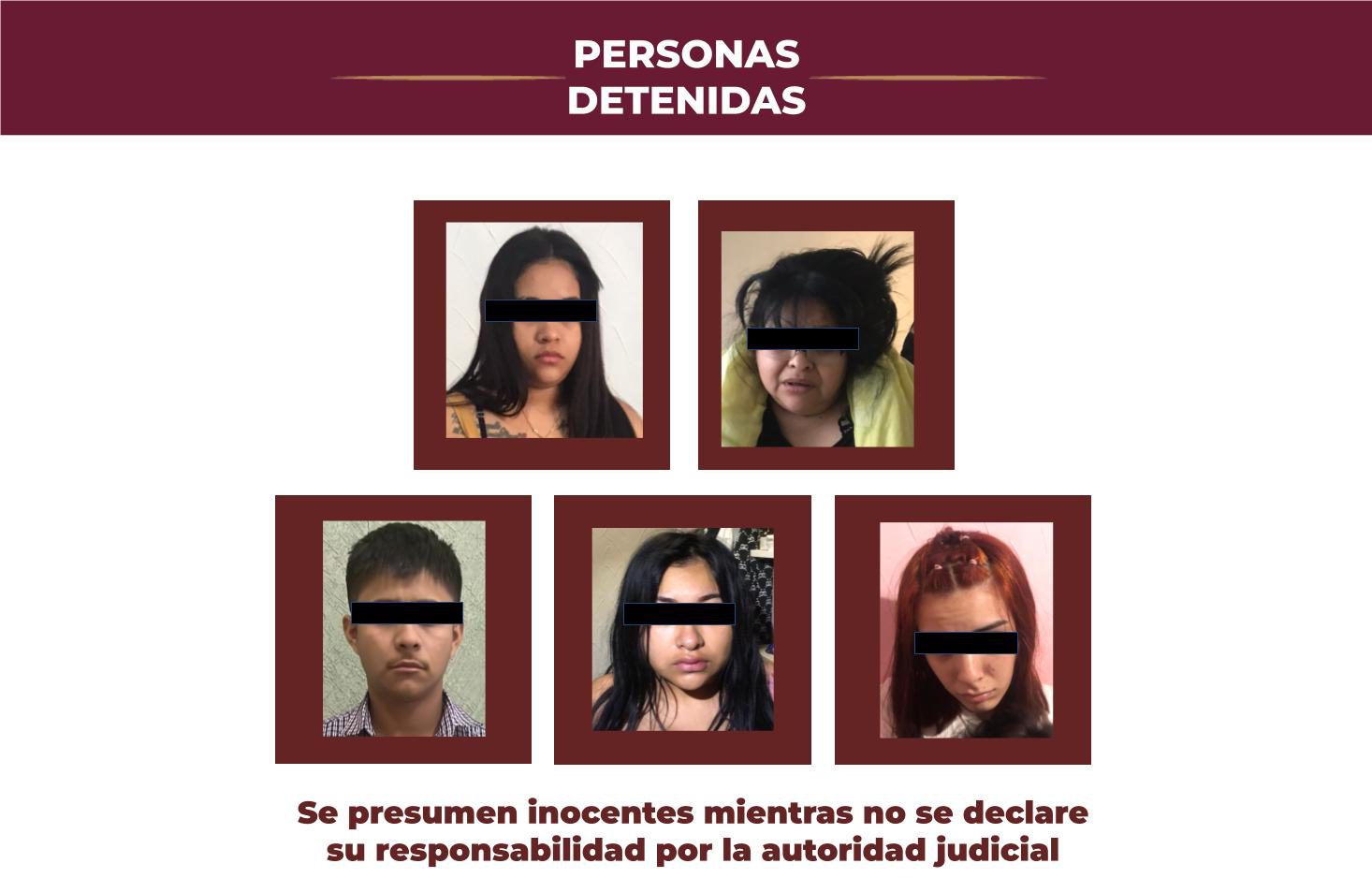 Detiene PGJEH a 5 personas, una con orden de aprehensión por homicidio