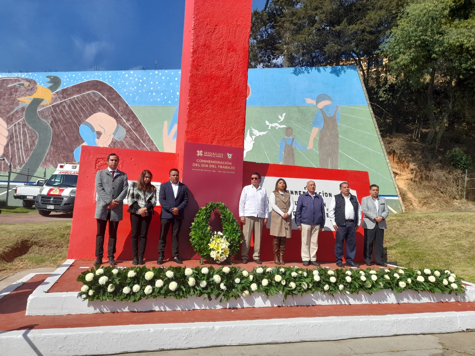 Celebran Día del Trabajo en Real del Monte