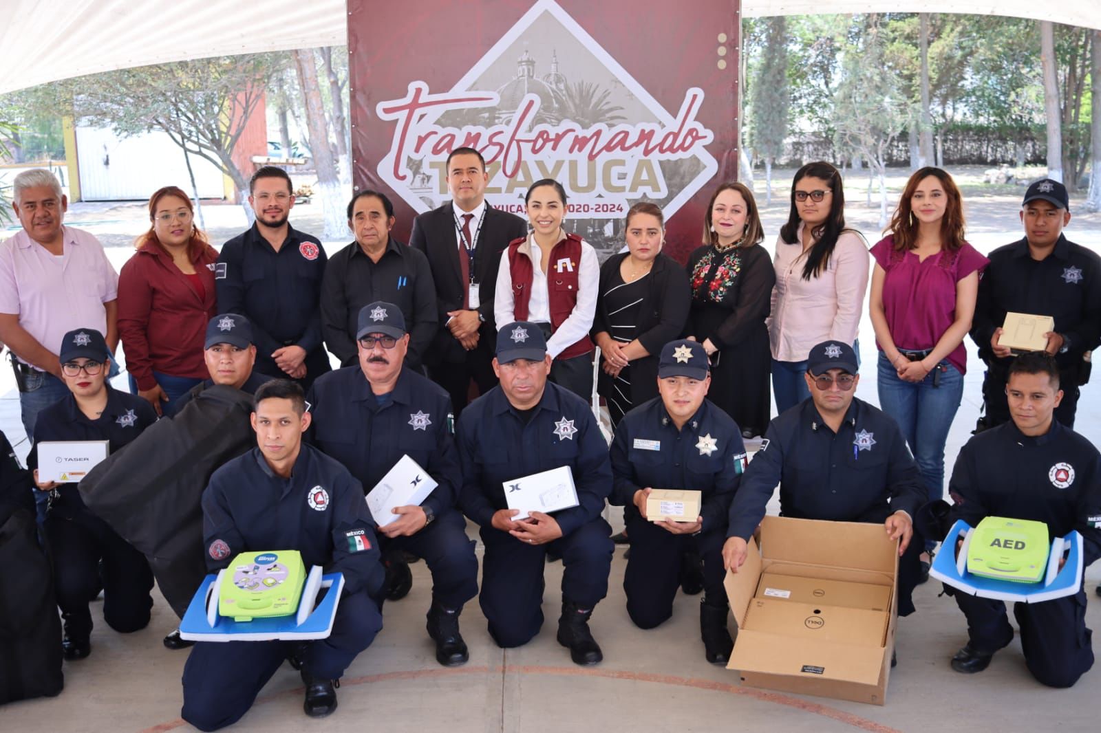 Entregan equipamiento a Protección Civil y Policía de Tizayuca