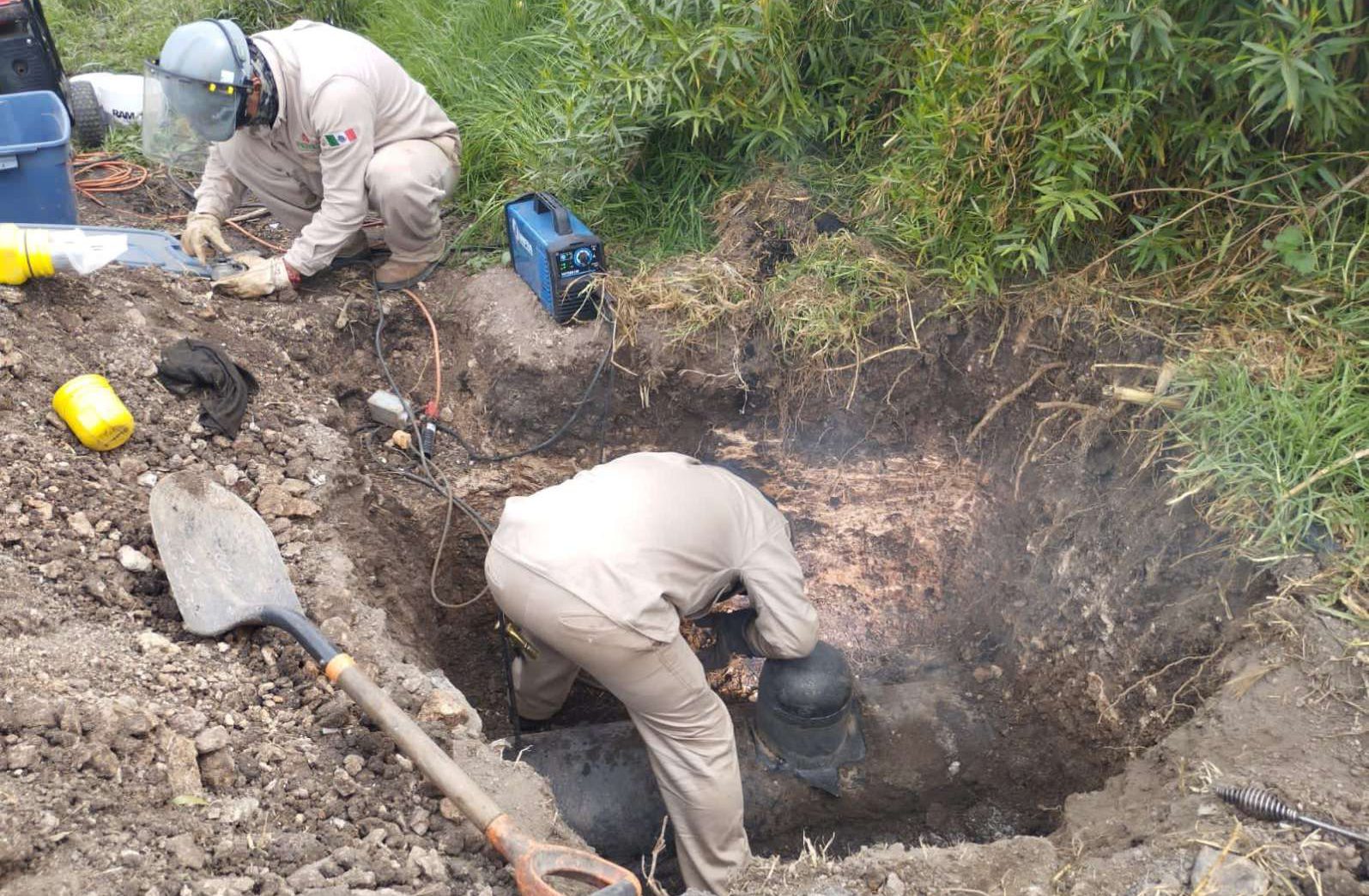 Localizan 5 tomas clandestinas en Tezontepec de Aldama