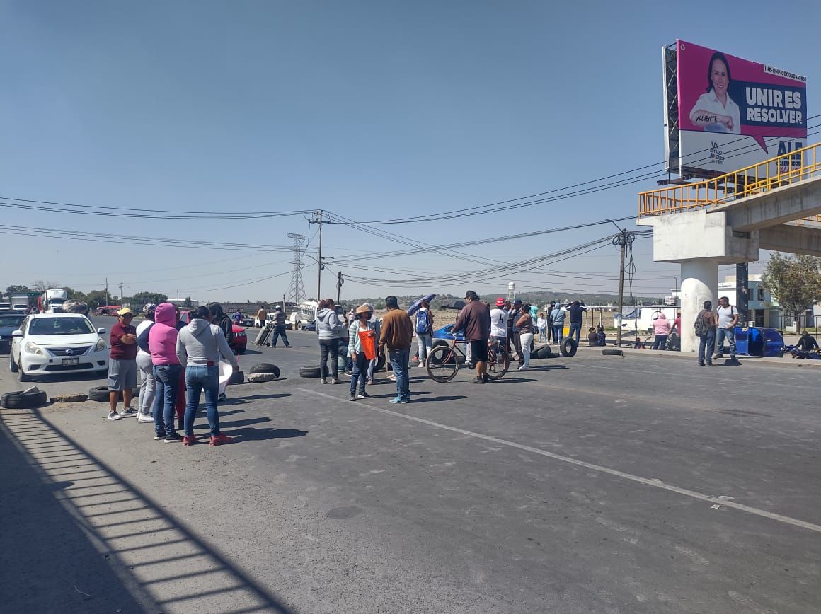 Carretera libre México-Pachuca: se registra bloqueo en Tizayuca