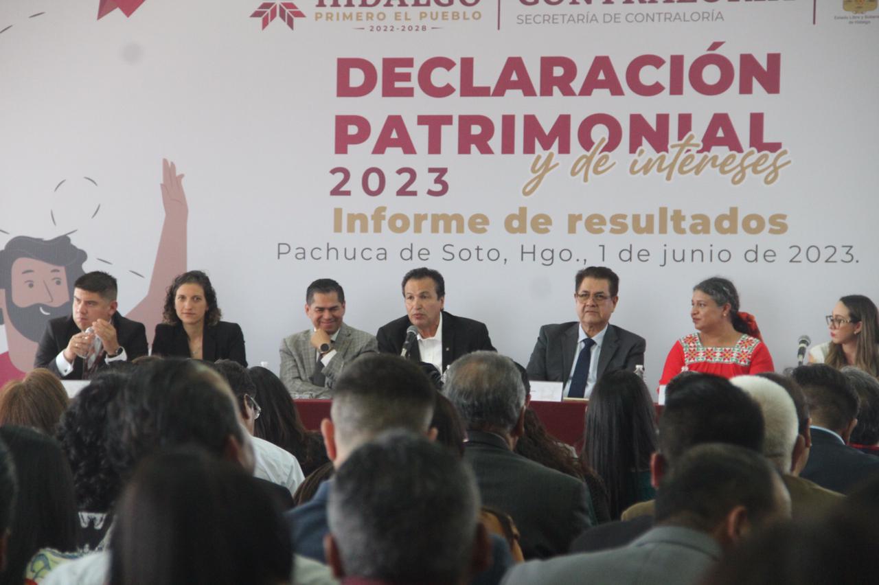 Declaración patrimonial alcanza 99 por ciento en Hidalgo