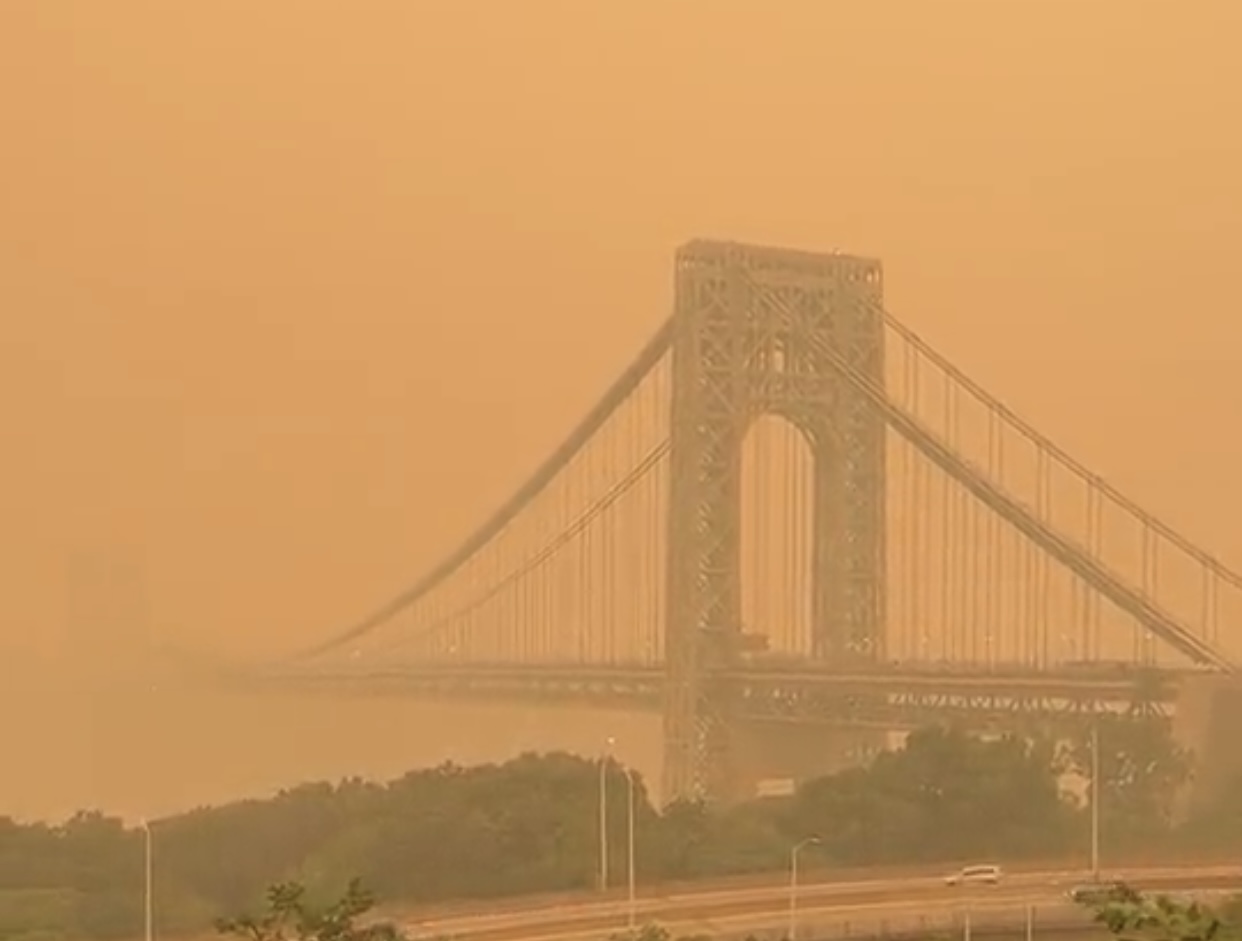 Fotos: Nueva York entre humo de incendios en Canadá