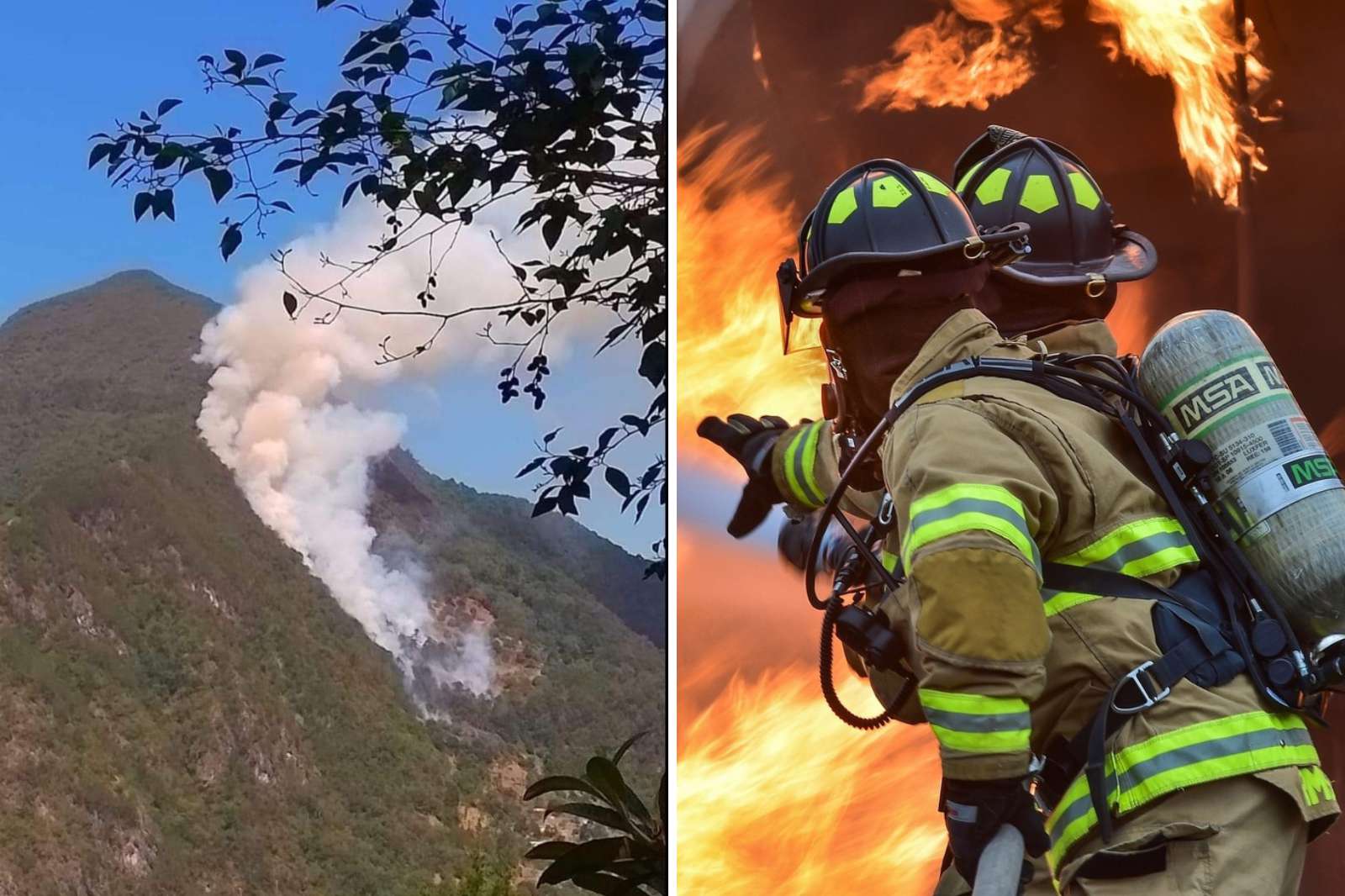 Reportan incendio en cerro de Nicolás Flores