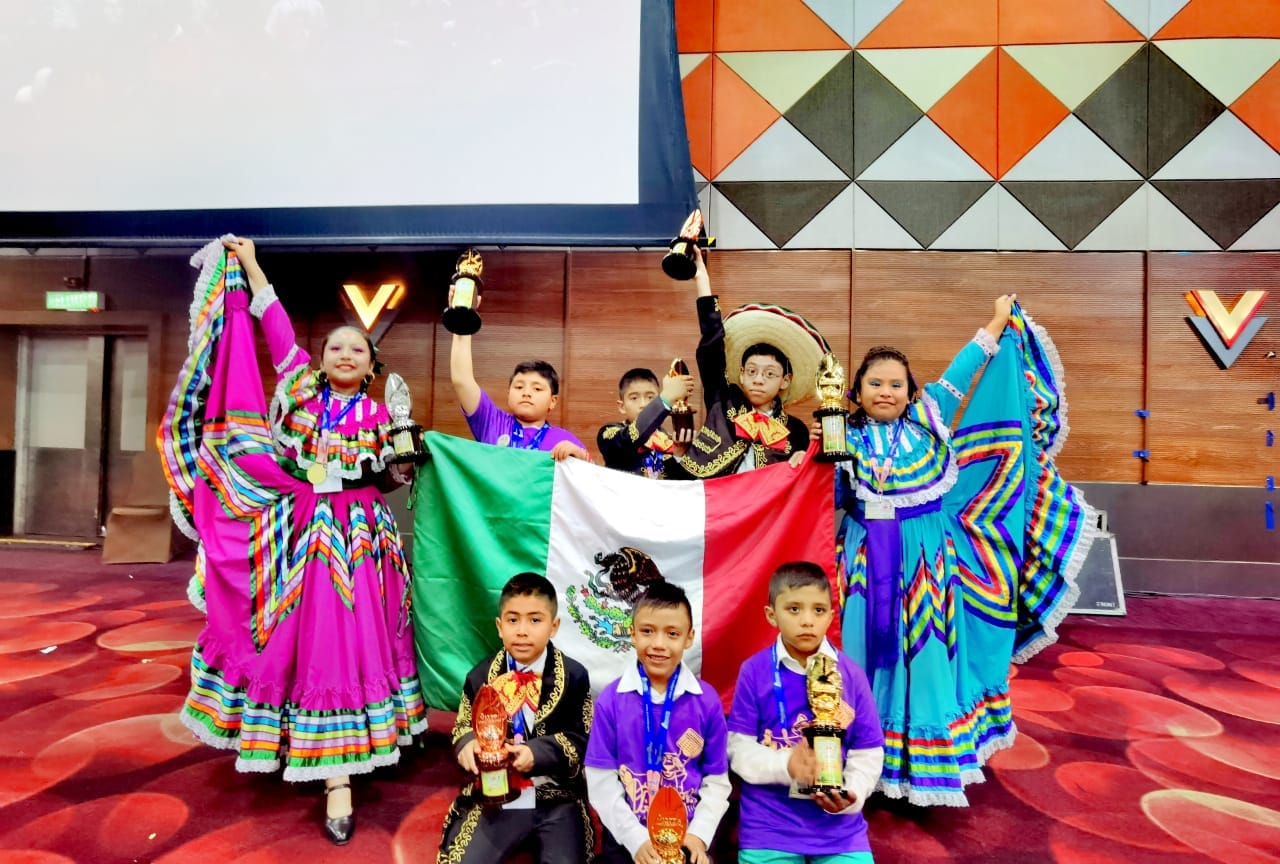 ¡Orgullo Hidalguense! Niños triunfan en el Campeonato de cálculo mental en Malasia